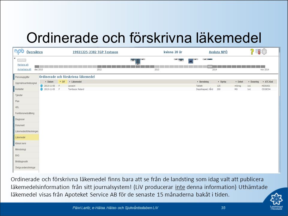 NP och PDL Nationell patient versikt NP r ett st d till